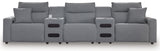Modmax II - Reclining Sectional - Salt And Pepper