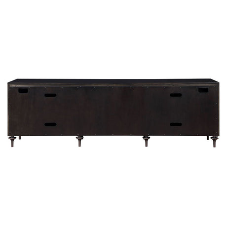 Diya - Console Cabinet - Forged Bronze & Espresso