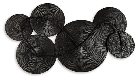 Rhetlen - Wall Decor - Black / Gold Finish