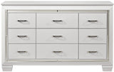 ANNIE White 64" x 77" Lighted Dresser & Mirror