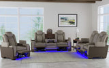 BIGBEND Brown Power Reclining Sofa & Loveseat