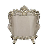 Danae - Chair With 2 Pillows - Fabric, Champagne & Gold