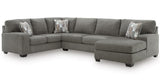 KAXIM Gray 142" x 93" Oversized Sectional