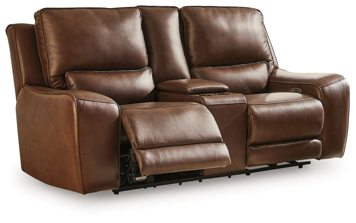 DeepWakes - Power Reclining Loveseat / Console / Adjustable Headrest