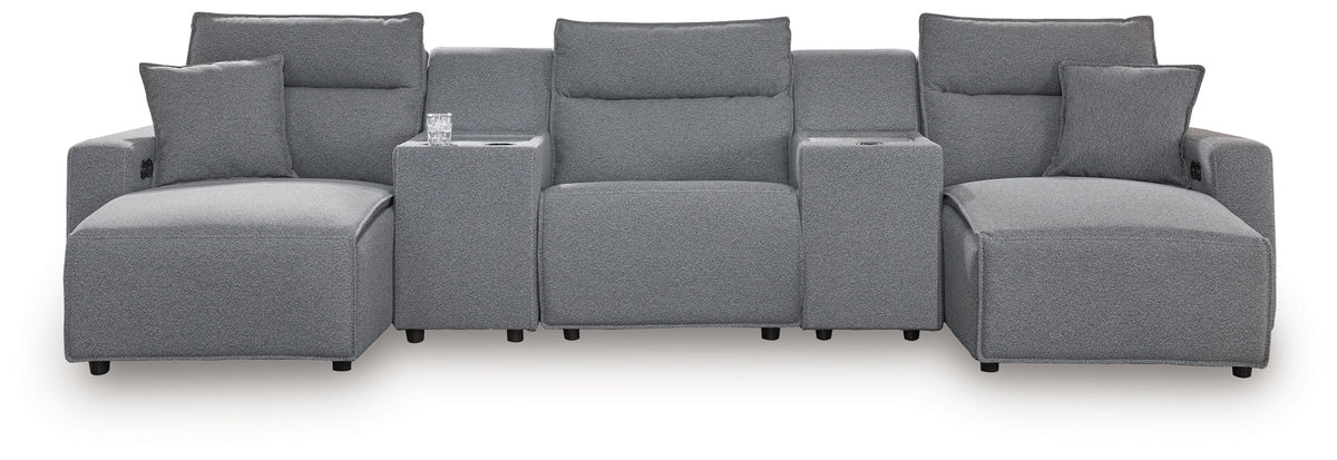 Modmax II - Reclining Sectional - Salt And Pepper