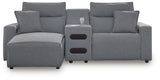Modmax II - Reclining Sectional - Salt And Pepper