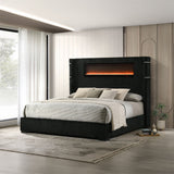 Garner - Bed With Fireplace, LED, Reading Light, Speaker, Bluetooth & USB
