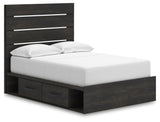 Hollivern - Panel Bed With Storage
