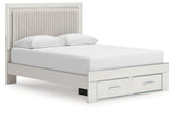 Zuraleus - Upholstered Panel Platform Storage Bed