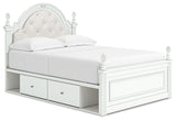 Kozlani - Upholstered Panel Storage Bed