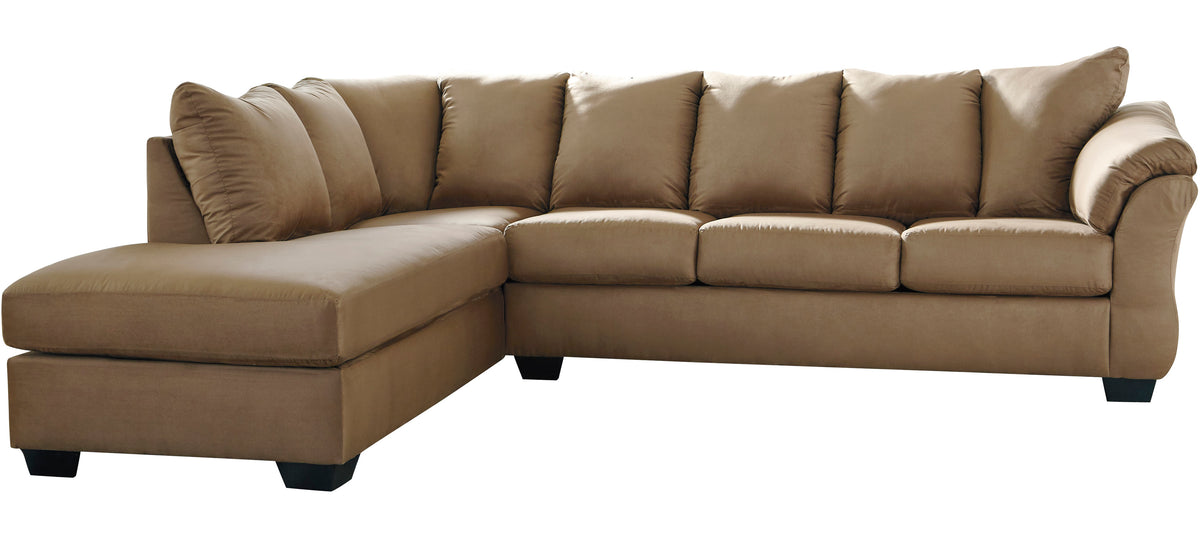 EDELINE Mocha 115" Wide Sectional