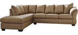 EDELINE Mocha 115" Wide Sectional