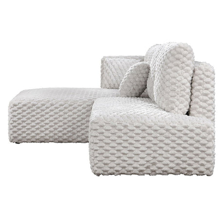 Manya - Sectional Sofa - Ivory Corduroy