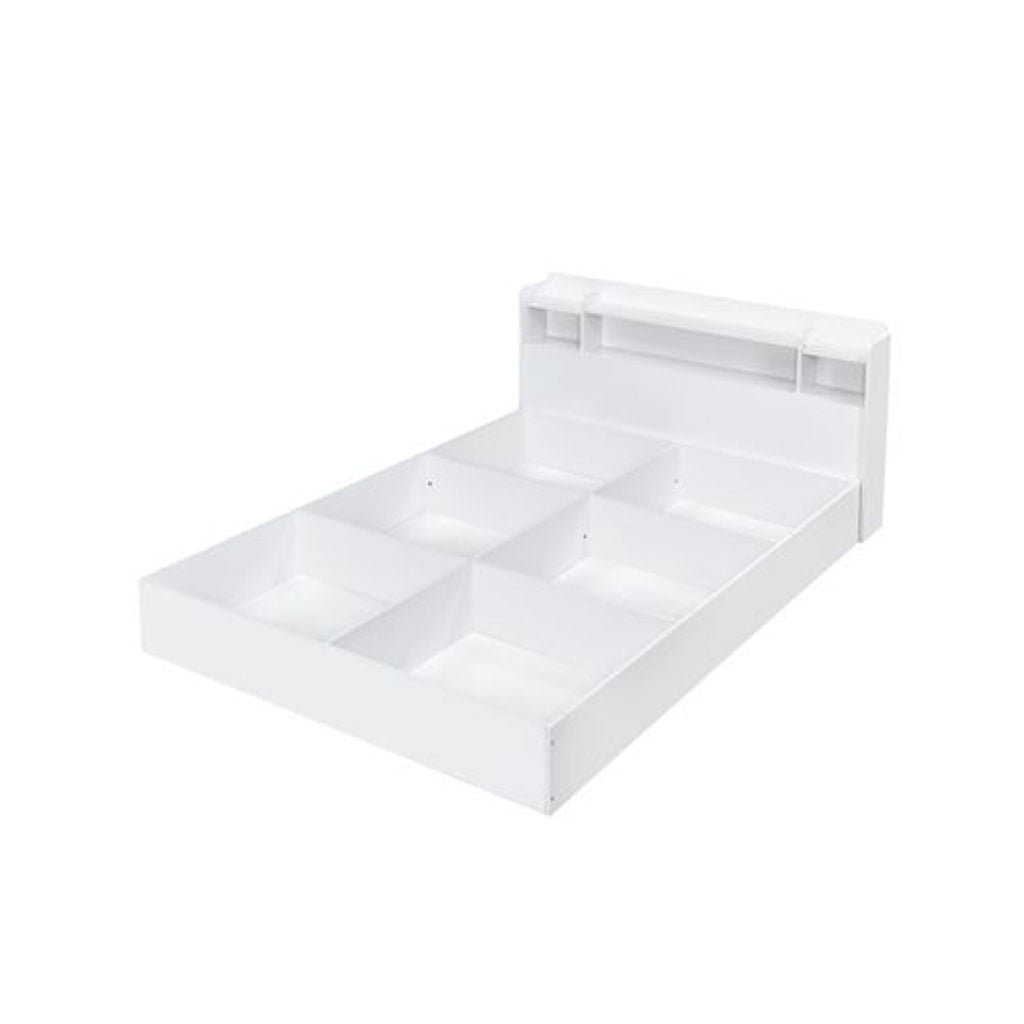 Perse - Queen Bed With Storage - White
