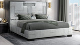 Shiloh Oatmeal Lighted Platform Bed
