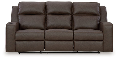 Lavenhorne - Rec Sofa W/Drop Down Table - Granite
