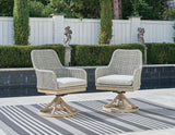 Seton Creek - Swivel Chair With Cushion (Set of 2) - Gray