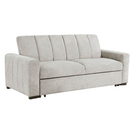 Michah - Convertible Sofa With Pull-Out Bed - Light Gray