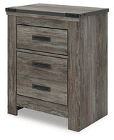 Frandern - Two Drawer Night Stand - Gray