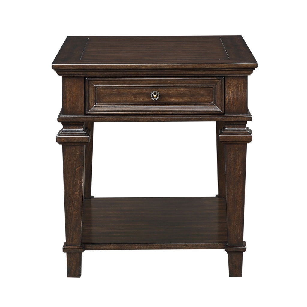 Tobias - End Table - Espresso