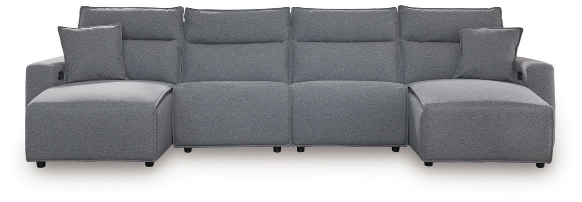 Modmax II - Reclining Sectional - Salt And Pepper