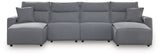 Modmax II - Reclining Sectional - Salt And Pepper