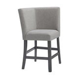 Seneca - Counter 3 Piece Corner Fabric Bench - Gray