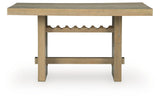 Lasinger - Rectangular Dining Room Counter Table - Light Brown