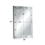 Hessa - Accent Mirror - Mirrored & Faux Rhinestones