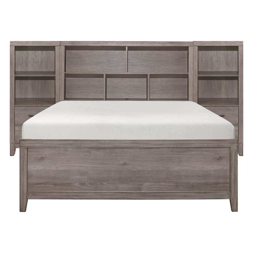 Woodrow - 4 Piece Wall Bed With Toy Boxes (Bed, 2 Panels, Toy Boxes)