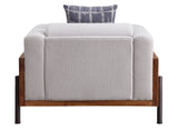 Pelton - Chair With Pillow - Fabric & Walnut