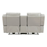 Huron - Power Double Reclining Loveseat With Center Console, Wireless Speakers, LED And Charging Ports
