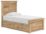 Makidern - Panel Storage Bed