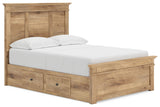 Makidern - Panel Storage Bed