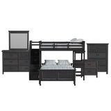 Hampton Kids - Loft With Staircase And Desk With Speaker Bedroom Set