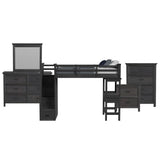 Hampton Kids - Loft With Staircase And Desk With Speaker Bedroom Set