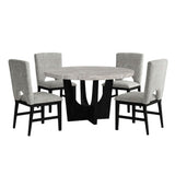 Oregon - 5 Piece Standard Height Dining Set (Round Table And Four Chairs)
