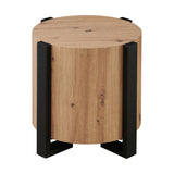 Darcie - Faux Wood Round Table