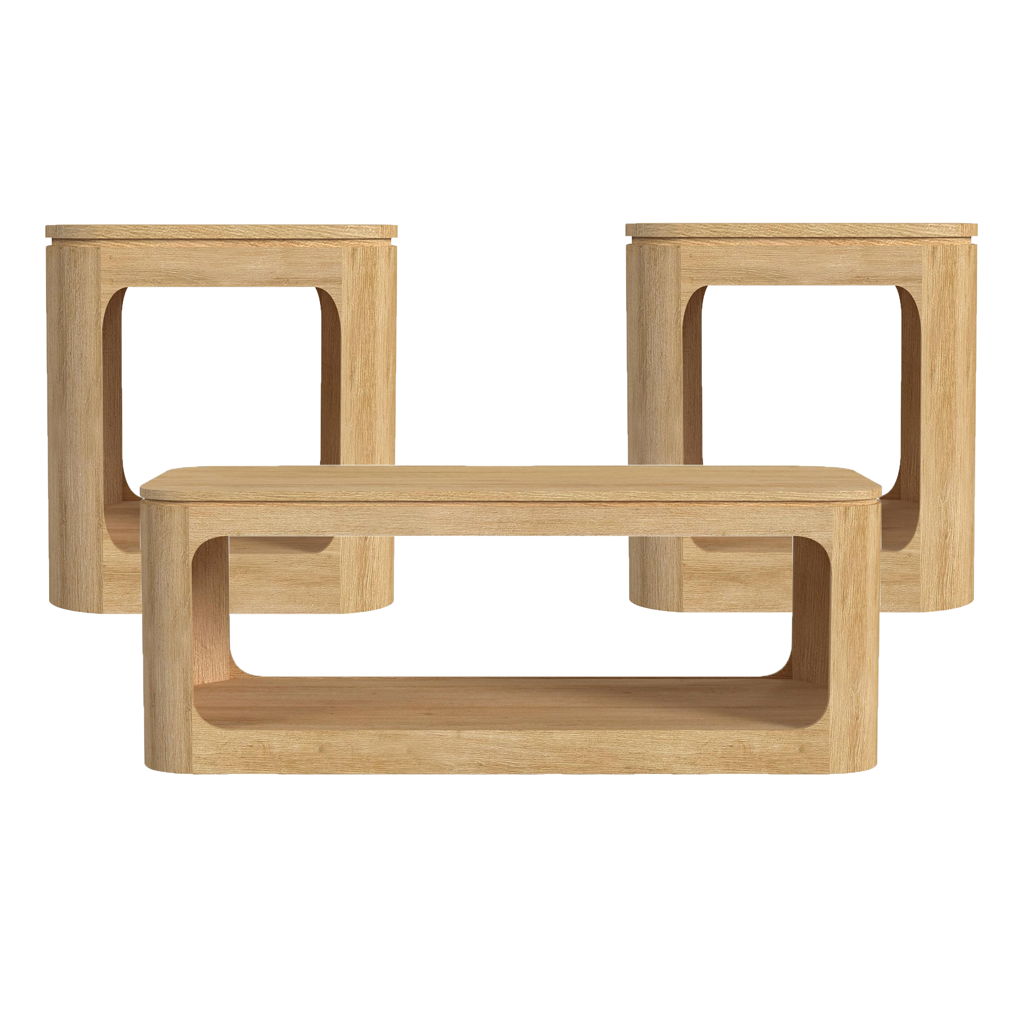 Rogen Rustic - Occasional Table Set