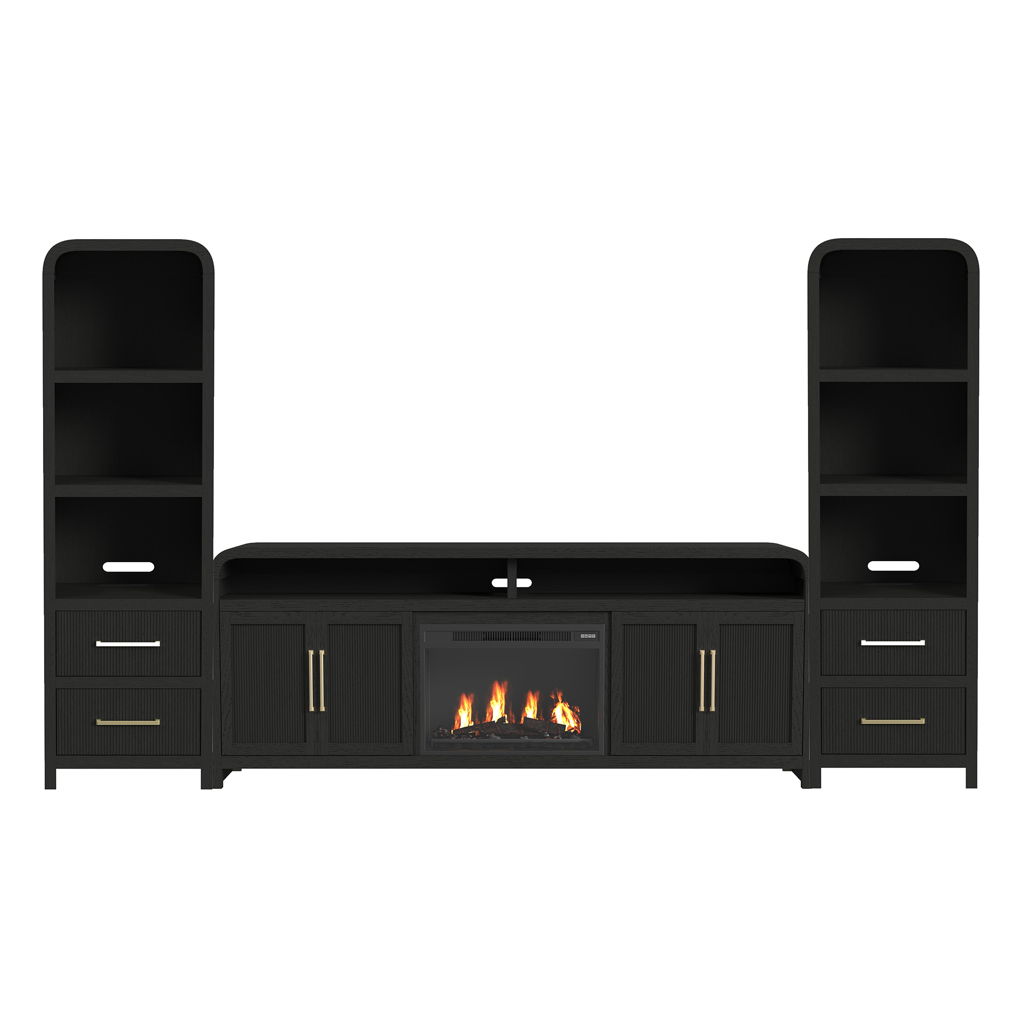 Ridgemont - 4 Piece Entertainment Unit With 82" TV Console