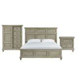 Whit-Ash - Panel Bedroom Set With Door Chest