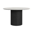 Sylvie - Round Dining Table With Faux Marble Top