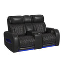 Prime Time - P3 Loveseat With LED, Wireless Charger Pocket, And Console