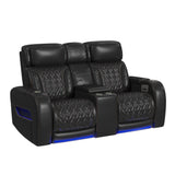 Prime Time - P3 Loveseat With LED, Wireless Charger Pocket, And Console