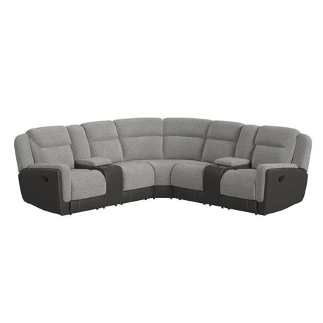 Hornet - 3 Piece Sectional Set With Console And 2 Recliners