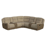 Hornet - 3 Piece Motion Sectional Set With Console And 2 Recliners
