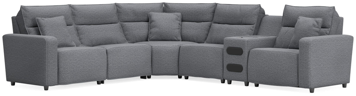 Modmax II - Reclining Sectional - Salt And Pepper