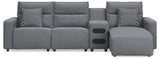 Modmax II - Reclining Sectional - Salt And Pepper