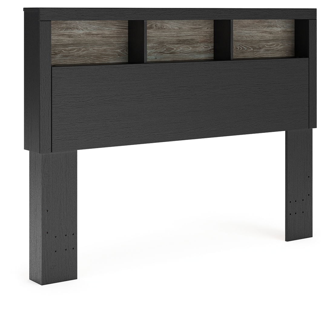 Broachmyn - Lighted Bookcase Headboard