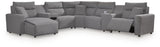 Modmax II - Reclining Sectional - Salt And Pepper